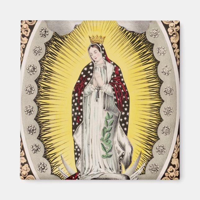 Unsere Frau von Guadalupe Magnet (Vorne)