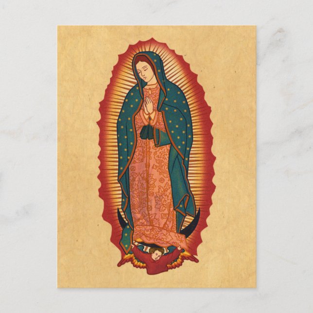 Unsere Frau von Guadalupe Postkarte (Vorderseite)