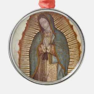 Unsere Frau von Guadalupe Silbernes Ornament