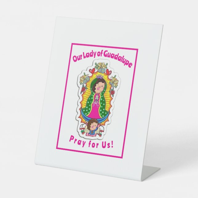 Unsere Frau von Guadalupe Sockelschild (Vorderseite)