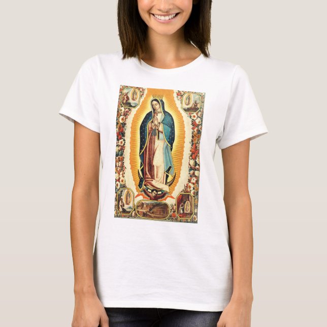 Unsere Frau von Guadalupe T-Shirt (Vorderseite)