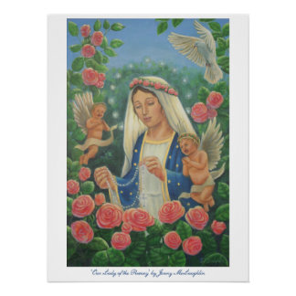 "Unsere Frau von Rosary" von Jenny McLaughlin Poster