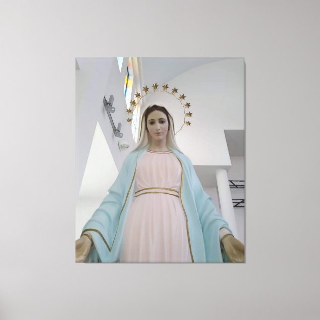 Unsere Friedensmutter, Friedensmutter, Königin des Leinwanddruck (Vorderseite)