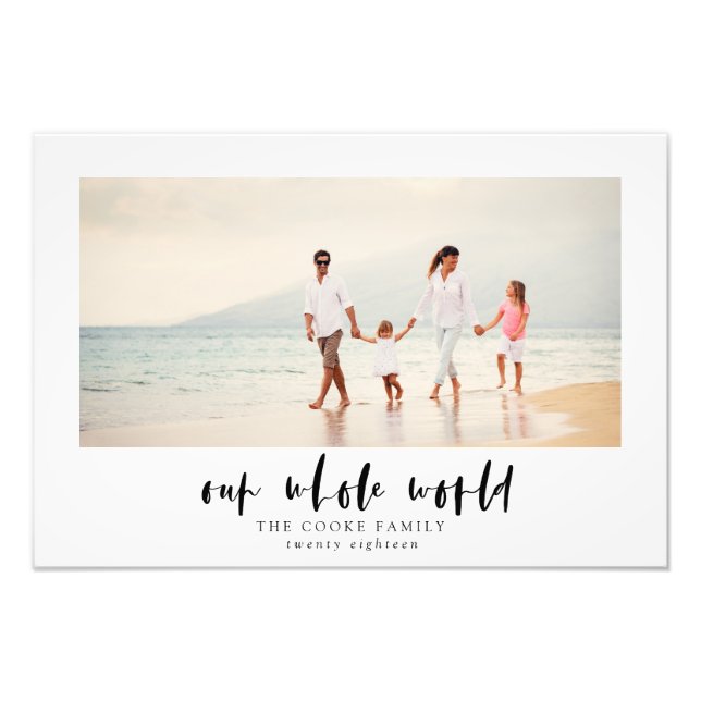 UNSERE GANZE WELT FOTODRUCK (Vorne)