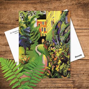 Unsere Garden Blume Betten August Macke Postkarte