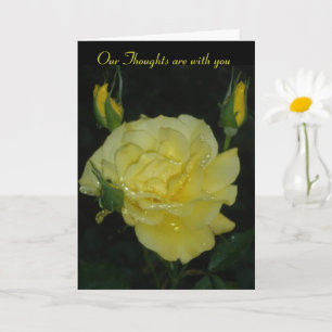 Unsere Gedanken sind bei Ihnen - Sympathy Card Karte