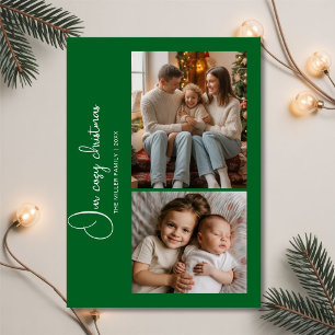 Unsere gemütliche Weihnachtsfamilie 2 Foto-Feierta Feiertagskarte