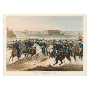 Unsere Generäle, Vintager Ziviler Krieg von 1864  Tischdecke