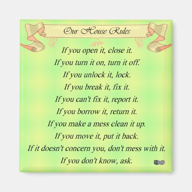 Unsere Geschäftsordnung Magnet (Vorne)