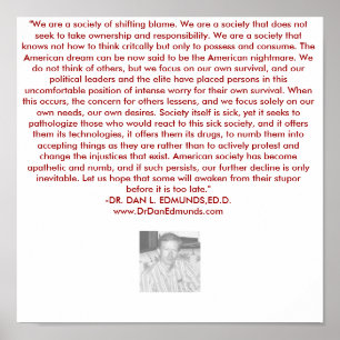 UNSERE GESELLSCHAFT IN SCHWIERIGKEITEN POSTER