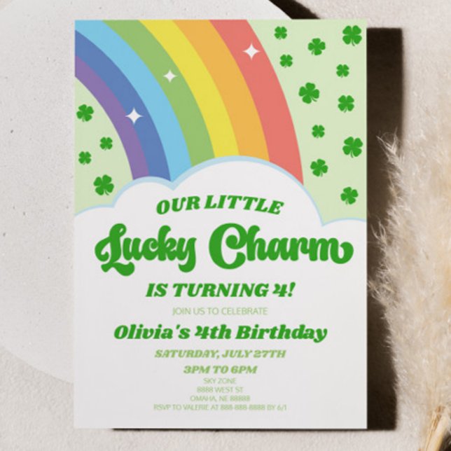 Unsere glückliche Charm St. Patrick's Day Geburtst Einladung (Von Creator hochgeladen)