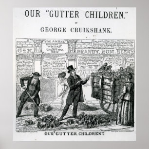 Unsere Gosse-Kinder, 1869 Poster