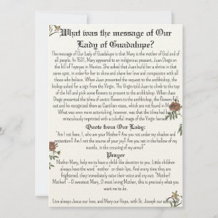 Unsere Gottesmutter-Gebetskarte Einladung