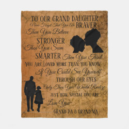 Unsere große Tochter Fleecedecke