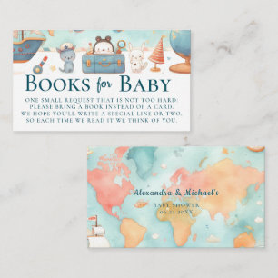 Unsere größte Abenteuerkarte Teal Bücher Baby Show Begleitkarte