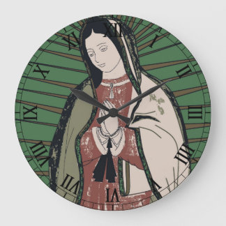 unsere Guadalupe Große Wanduhr