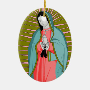 unsere Guadalupe Keramik Ornament