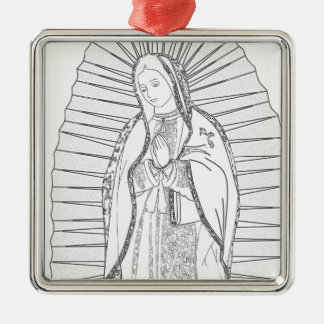 unsere Guadalupe Ornament Aus Metall