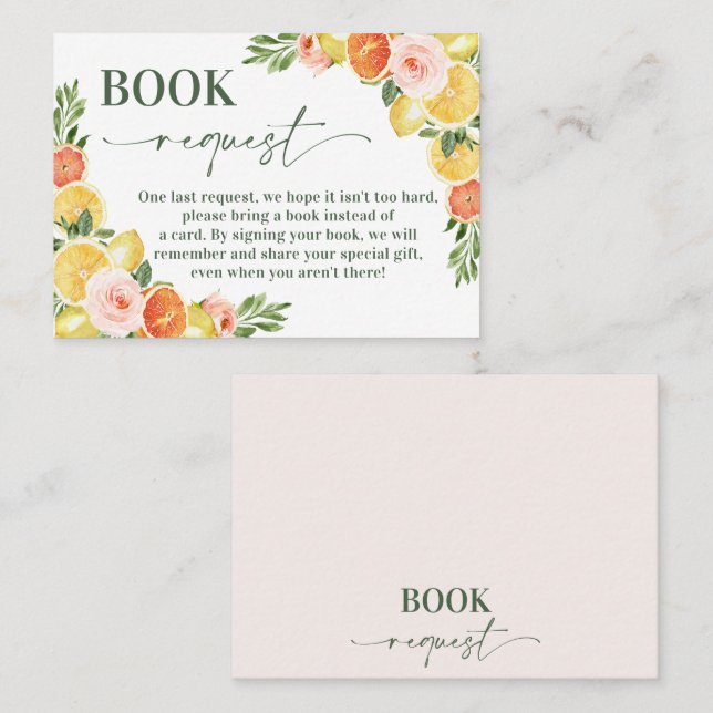 Unsere Haupt-Squeeze-Babydusche-Buchungsanfrage Visitenkarte (Vorne/Hinten)