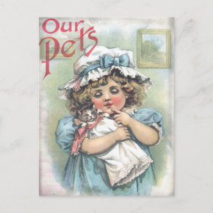 Unsere Haustiere Postkarte