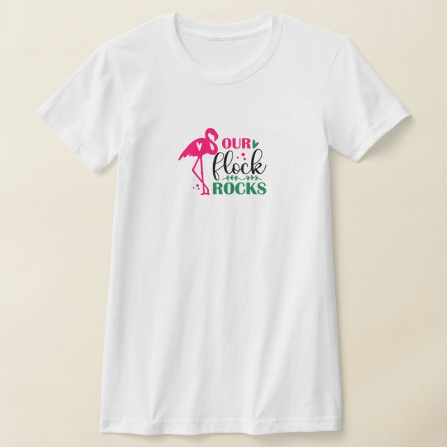 Unsere Herde Felsen Flamingo T - Shirt (Ablage )