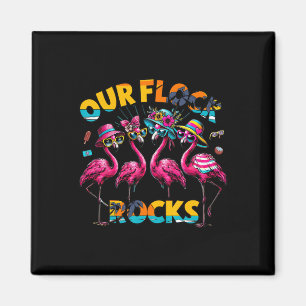 Unsere Herde rockt Flamingo Sommerferien Familie M Magnet