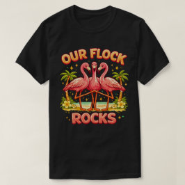 Unsere Herde rockt süße Flamingo-Passende T-Shirt