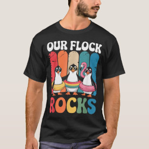 Unsere Herde rockt süße Pinguinfamilie Liebe Somme T-Shirt