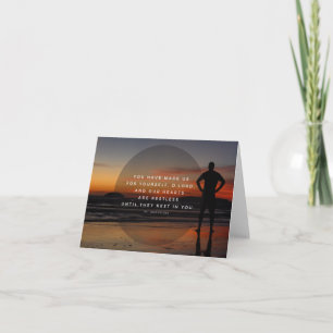 Unsere Herzen sind ruhelos - Zitat von St. Augusti