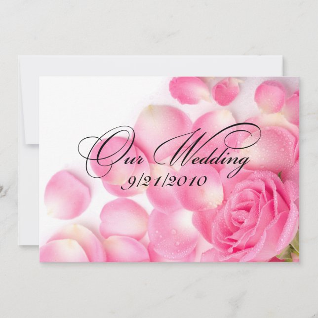 Unsere Hochzeit Einladung (Vorderseite)