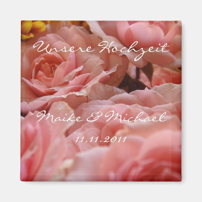 Unsere Hochzeit (Einladung) - Magnet (Vorne)