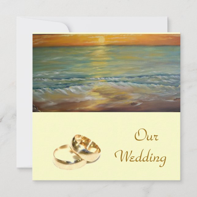 unsere Hochzeit - Einladung zur Hochzeit (Vorderseite)