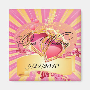 Unsere Hochzeit Magnet