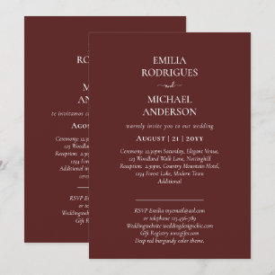 Unsere Hochzeit Moderne Typografie VIELE FARBEN EI Einladung