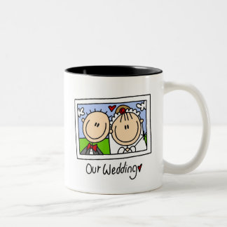 Unsere Hochzeits-Tasse Zweifarbige Tasse