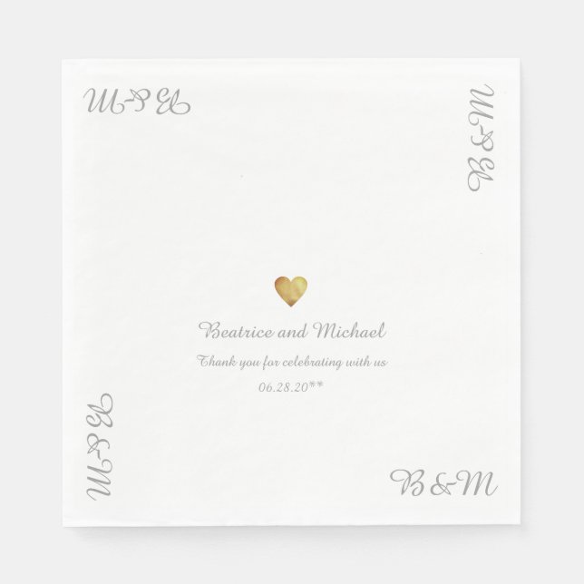 Unsere Hochzeitsempfehlung Serviette (Vorderseite)