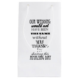 Unsere Hochzeitsgeschenktasche - klein, glänzend Kleine Geschenktüte