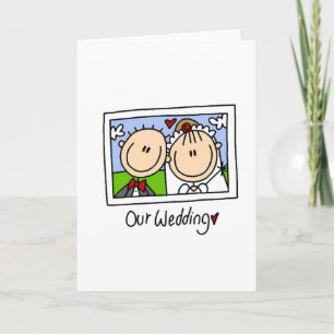 Unsere Hochzeitskarte Karte