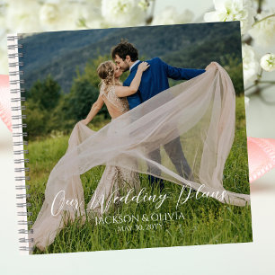 Unsere Hochzeitspläne Benutzerdefiniertes Foto, Br Notizbuch