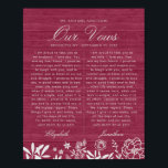 Unsere Hochzeitssöhne Burgundy Blumenwald Jubiläum Poster<br><div class="desc">Diese Hochzeitsgeschenke sind mit handgezeichneten,  von Elfenbein gezogenen Blumen- und Blattdesigns auf einem rustikalen,  eleganten,  modernen,  Vintagen bordeauxfarbenen Holzhintergrund gestaltet. Günstig für Neuvermählte,  Paare und Jubiläumsfeiern</div>