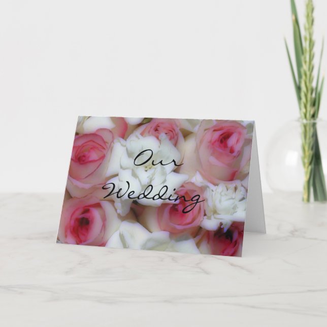 Unsere Hochzeitsstipps-Mitteilungskarten Karte (Vorderseite)