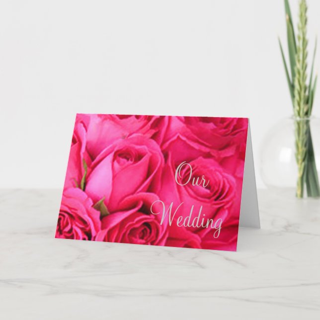 Unsere Hochzeitsstipps-Mitteilungskarten Karte (Vorderseite)