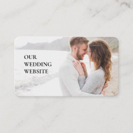 Unsere Hochzeitswebsite QR Code Custom Foto Scan h Begleitkarte