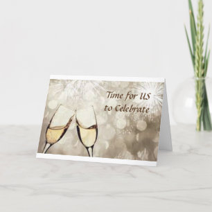 UNSERE JAHRESCHAMPAGNE UND FEIERLICHKEIT KARTE