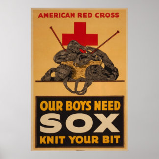 Unsere Jungen brauchen soviel Rotes Kreuz 2. Weltk Poster