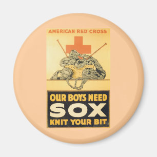 Unsere Jungen brauchen Sox Magnet