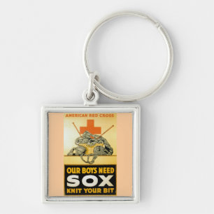 Unsere Jungs brauchen Sox ~ Strick Ihr Bit Schlüsselanhänger