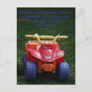 Unsere Kinder unterrichten uns Postkarte