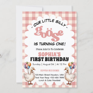 Unsere kleine alberne Gans 1. erster Geburtstag Einladung