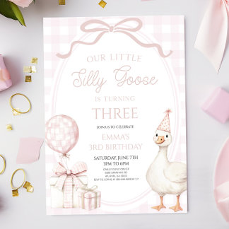 Unsere kleine alberne Gans Pinke Geburtstagsfeier Einladung